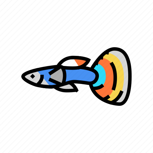 Guppy, fish, aquarium, tropical, animal, angelfish icon - Download on Iconfinder