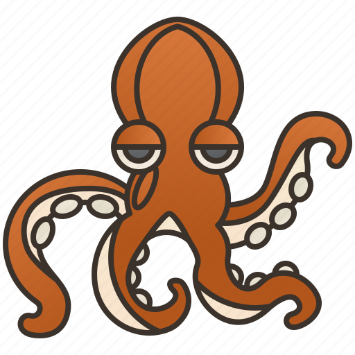 Ocean, octopus, siphon, tentacles, wildlife icon - Download on Iconfinder
