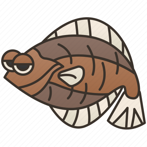 Abyssal, fish, flatfish, flounder, ocean icon - Download on Iconfinder
