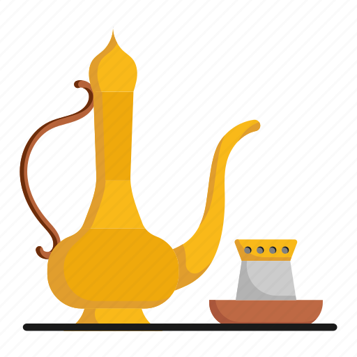 Arabic, coffee pot, tea pot, tea jug, dallah, ibrik, coffee jug icon - Download on Iconfinder