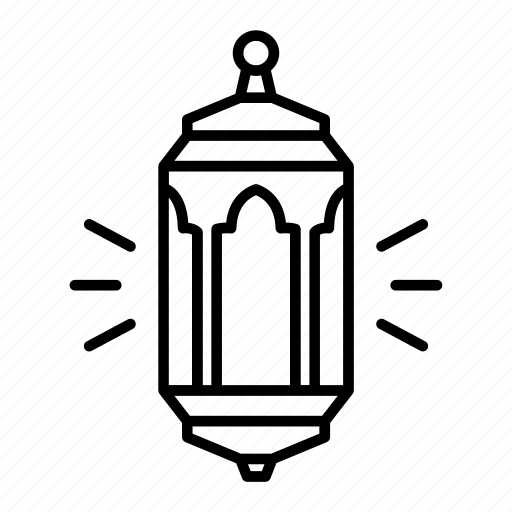 Lantern, light, lamp, fanoos, islamic, mosque lamp icon - Download on Iconfinder