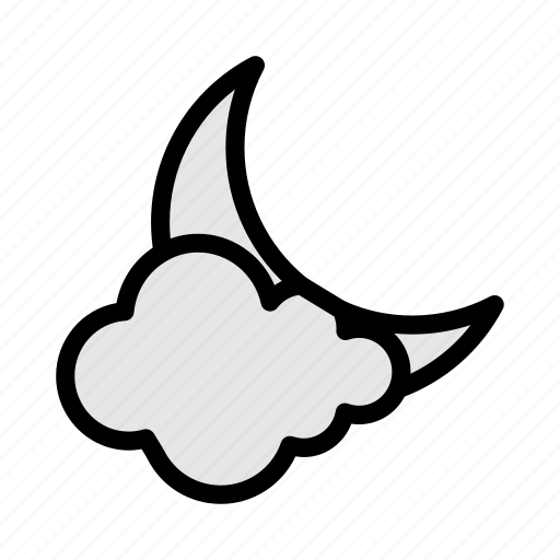 Cloud, moon, eid, ramadan, islamic icon - Download on Iconfinder