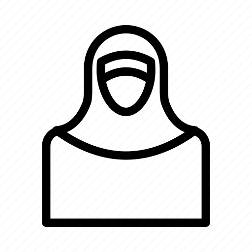 Hijab, women, arab, female, avatar icon - Download on Iconfinder