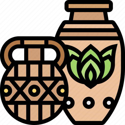 Amphora, vase, pottery, ancient, culture icon - Download on Iconfinder
