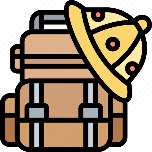 Backpack, archeologist, adventure, travel, accessories icon - Download on Iconfinder