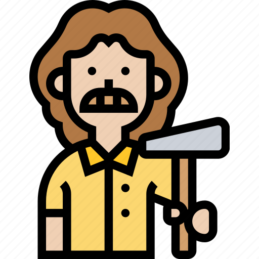 Hammer, excavation, archaeologist, discover, tool icon - Download on Iconfinder