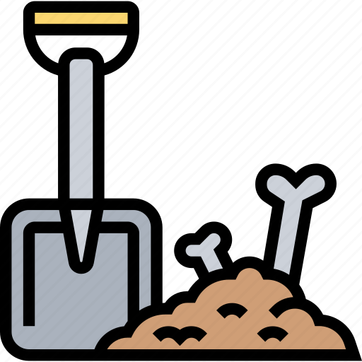 Shovel, dirt, excavation, tools, discovery icon - Download on Iconfinder