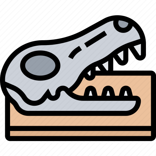 Skull, animal, paleontology, fossil, ancient icon - Download on Iconfinder
