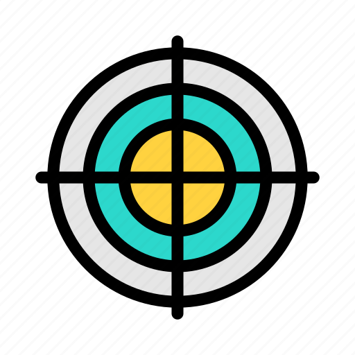 Crosshair, target, focus, archery, weapon icon - Download on Iconfinder