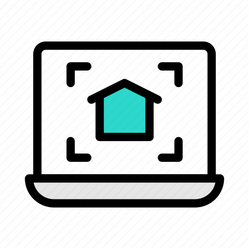 Blueprint, house, construction, laptop, building icon - Download on Iconfinder