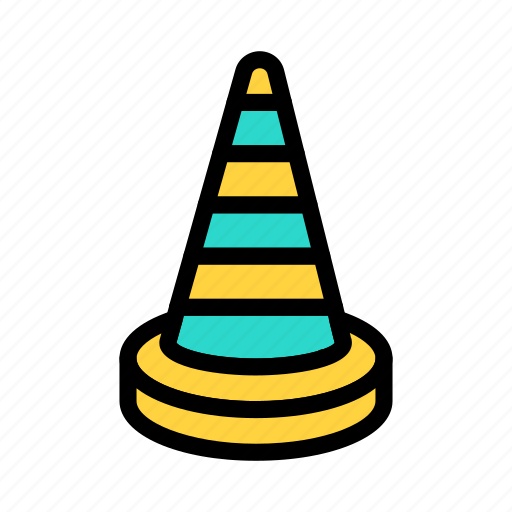 Cone, stop, block, construction, architect icon - Download on Iconfinder