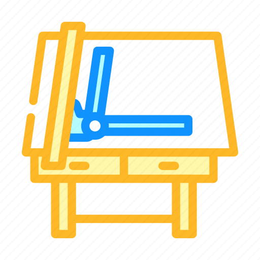 Drafting, table, architectural, drafter, drawing, house icon - Download on Iconfinder