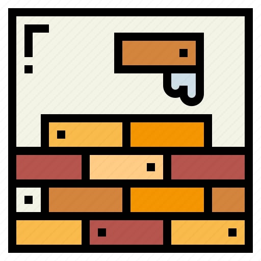 Brick, construction, masonry, tools, wall icon - Download on Iconfinder