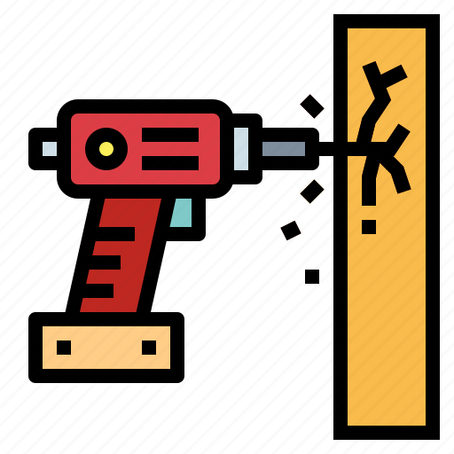 Drill, driller, repair, wall icon - Download on Iconfinder