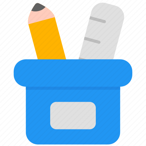 Stationery, education, ruler, pencil, tools, study, design icon - Download on Iconfinder