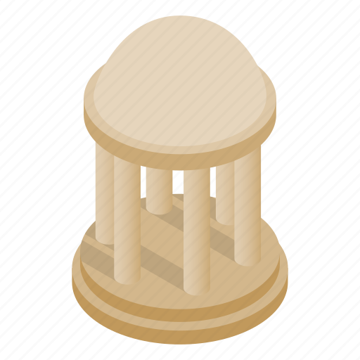 Architecture, column, dome, isometric, park, roof, rotunda icon - Download on Iconfinder