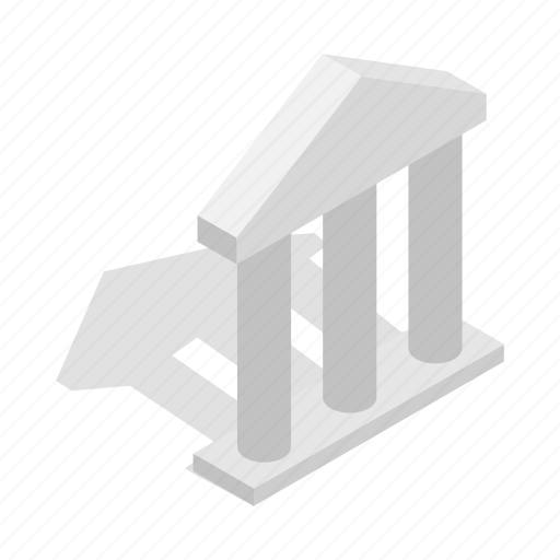 Ancient, architectural, architecture, building, facade, isometric, pillar icon - Download on Iconfinder