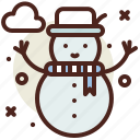 snow, snowman, winter