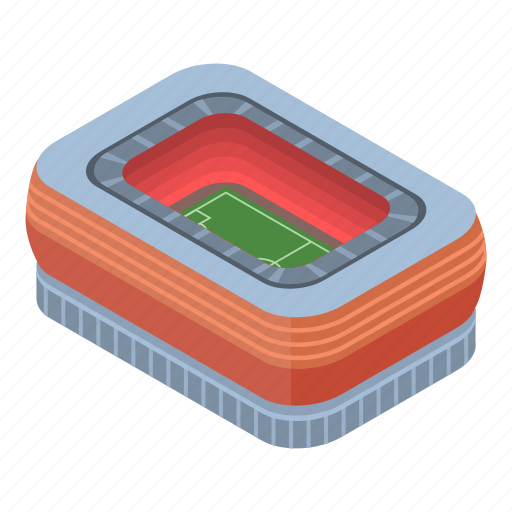 Cartoon, football, frame, house, isometric, sport, stadium icon - Download on Iconfinder