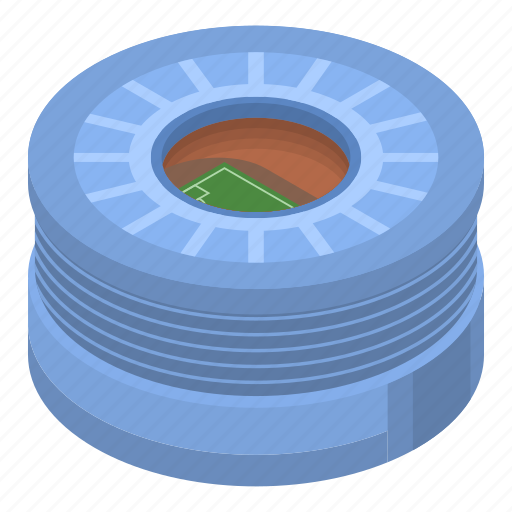 Arena, cartoon, football, house, isometric, logo icon - Download on Iconfinder