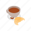 argentina, breakfast, coffee, croissant, drink, isometric, morning 