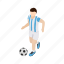 argentina, background, isometric, nation, player, soccer, team 