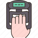 hand, grip, electronic, strength, meter