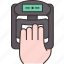hand, grip, electronic, strength, meter 