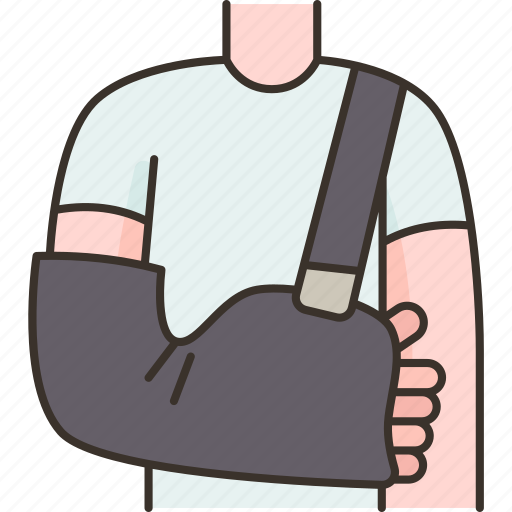 Shoulder, immobilizer, sling, injury, treatment icon - Download on Iconfinder