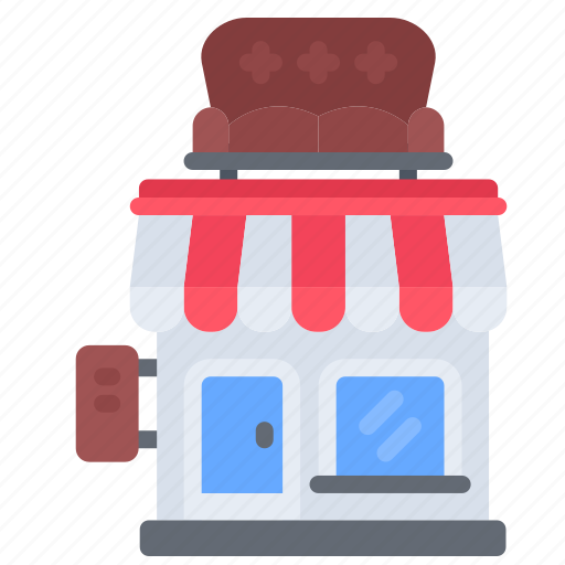Building, armchair, chair, shop, furniture icon - Download on Iconfinder