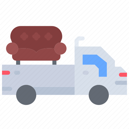 Car, truck, delivery, chair, armchair, shop, furniture icon - Download on Iconfinder