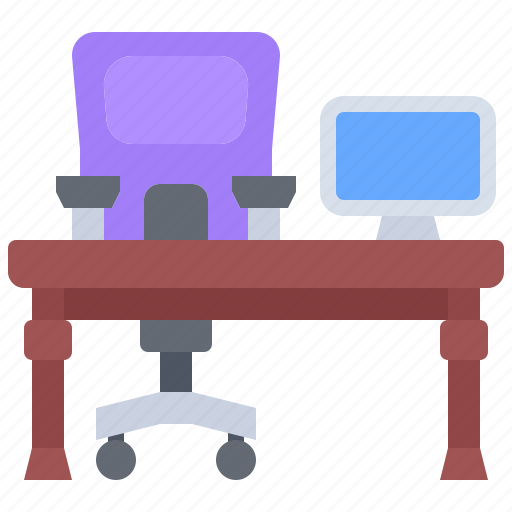 Armchair, chair, computer, monitor, table, shop, furniture icon - Download on Iconfinder