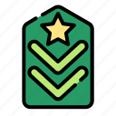 chevron, badge, star, military, soldier, army