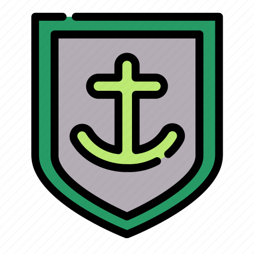 Coast, sea, guard, protection, shield, security, ocean icon - Download on Iconfinder