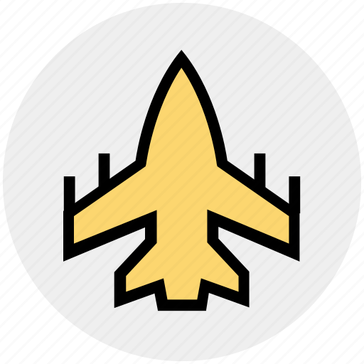 Aircraft, airplane, army, army plane, force, military, war icon - Download on Iconfinder