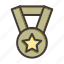 medal, award, prize, star, badge 