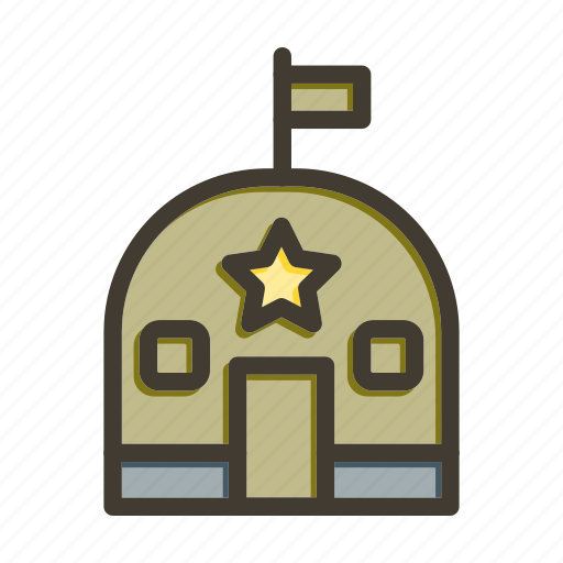 Military base, bunker, defence, military, army icon - Download on Iconfinder