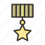 star medal, award, badge, star, ribbon 