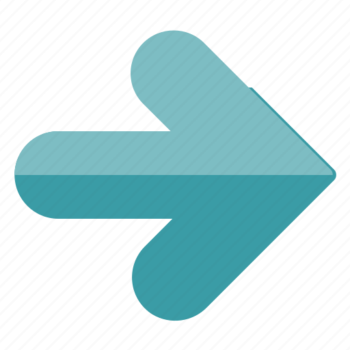 Arrow, blue, direction, right icon - Download on Iconfinder