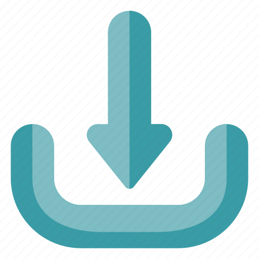 Arrow, blue, down, download icon - Download on Iconfinder
