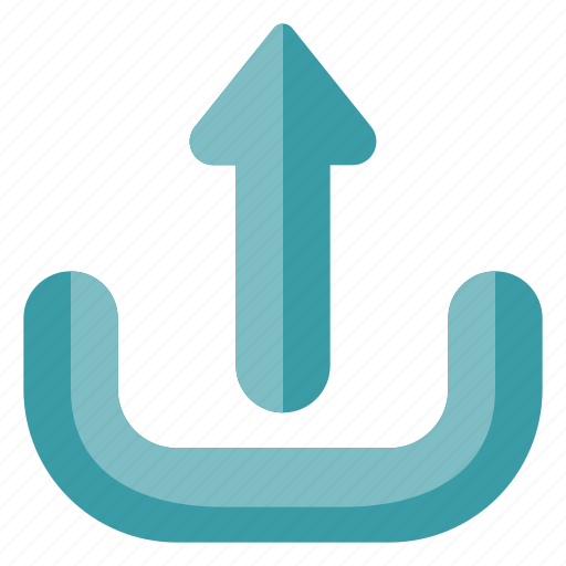 Arrow, blue, up, upload icon - Download on Iconfinder