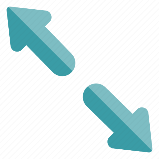 Arrow, blue, diagonal icon - Download on Iconfinder