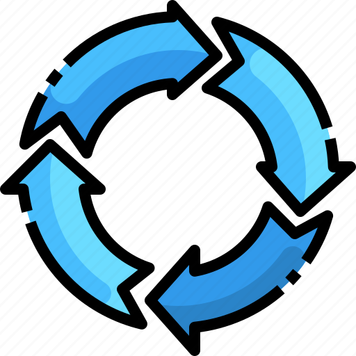 Arrow, circle, exchange, navigation, recycle, repeat icon - Download on Iconfinder