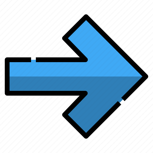 Arrow, direction, forward, next, right, right arrow, skip icon - Download on Iconfinder