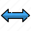 arrow, direction, double arrow, horizontal, left and right arrow, resize, user interface 