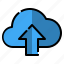 arrow, cloud upload, hosting, multimedia option, server, storage, user interface 