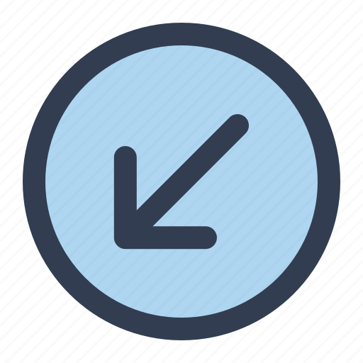 Down, left, arrow, direction, navigation, arrows icon - Download on Iconfinder