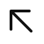 arrow, left, up 