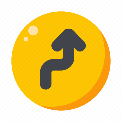 Curve, direction, turn, right, arrow icon - Download on Iconfinder