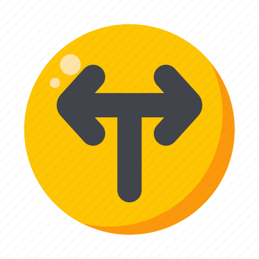 Intersection, navigation, direction, arrow, pointer icon - Download on Iconfinder